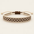 Dune House bracelet, Cream & Brown