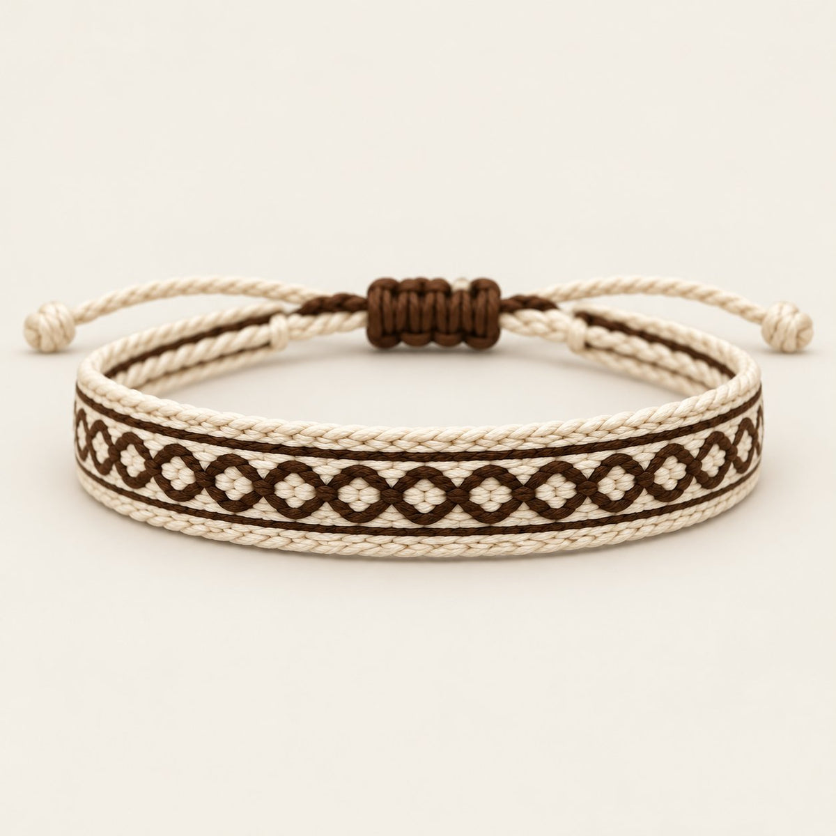 Dune House bracelet, Cream & Brown