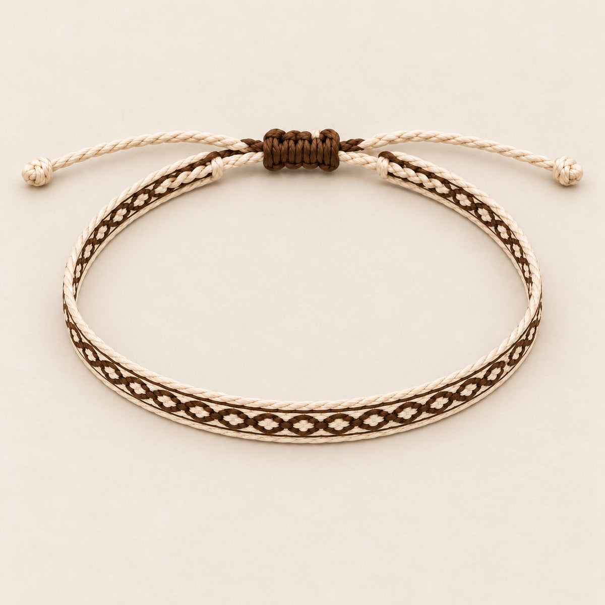 Dune House bracelet, Cream & Brown