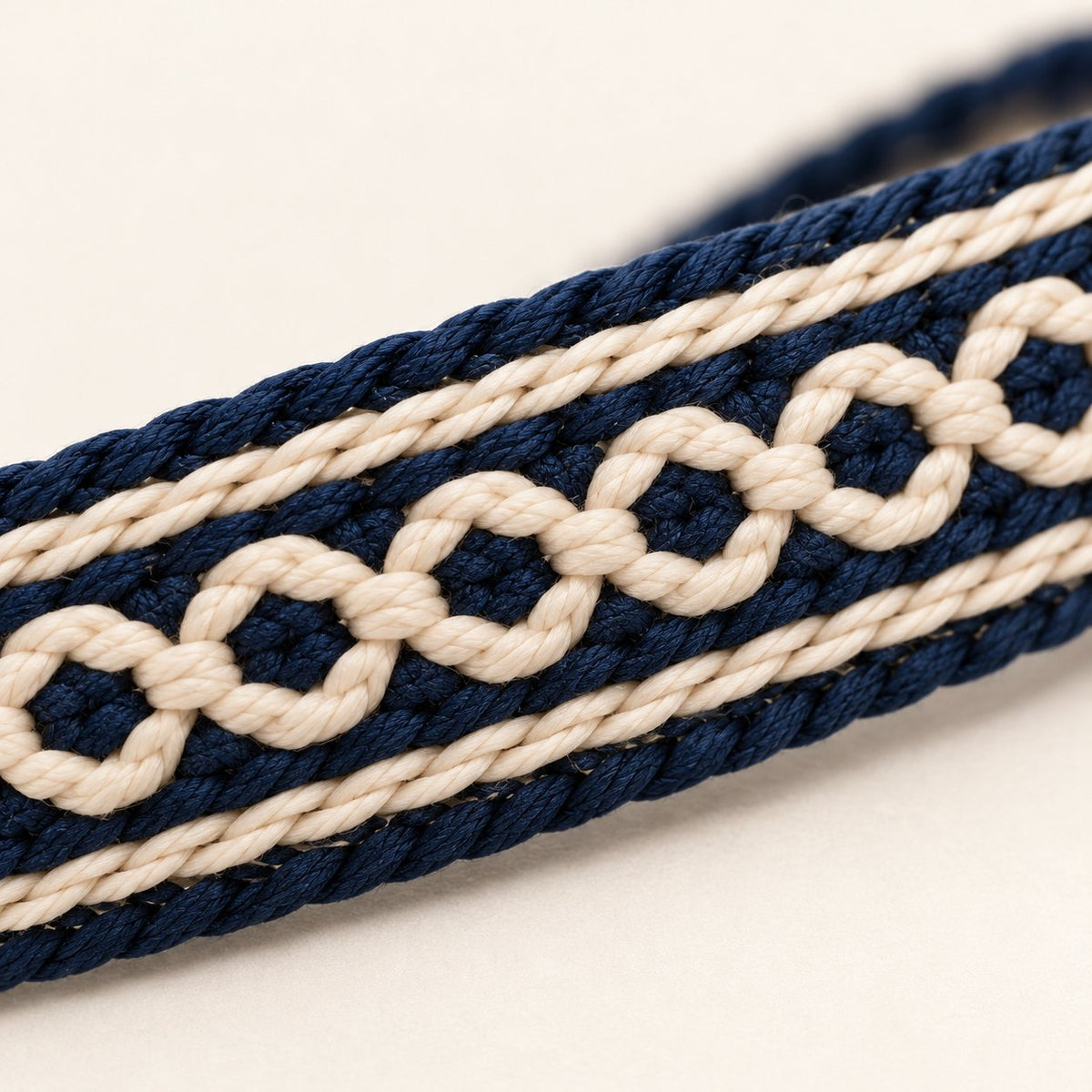Nantucket bracelet, Navy & Cream