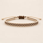 Dune House bracelet, Cream & Brown
