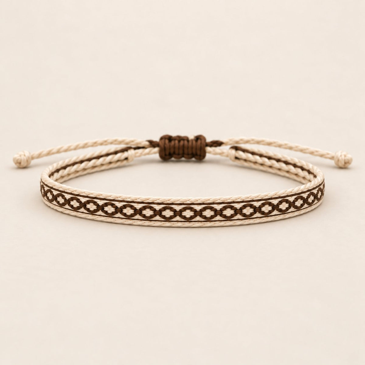 Dune House bracelet, Cream & Brown