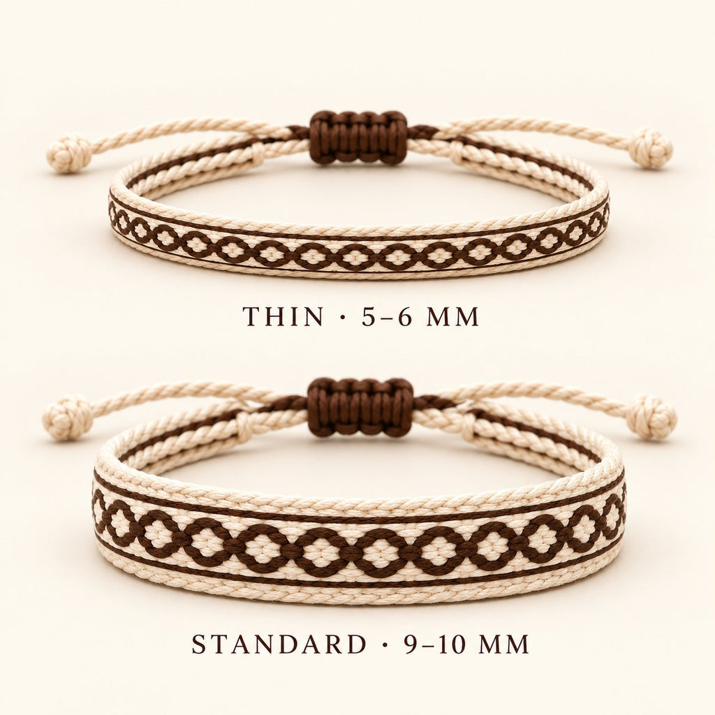 Dune House bracelet, Cream & Brown