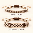 Dune House bracelet, Cream & Brown