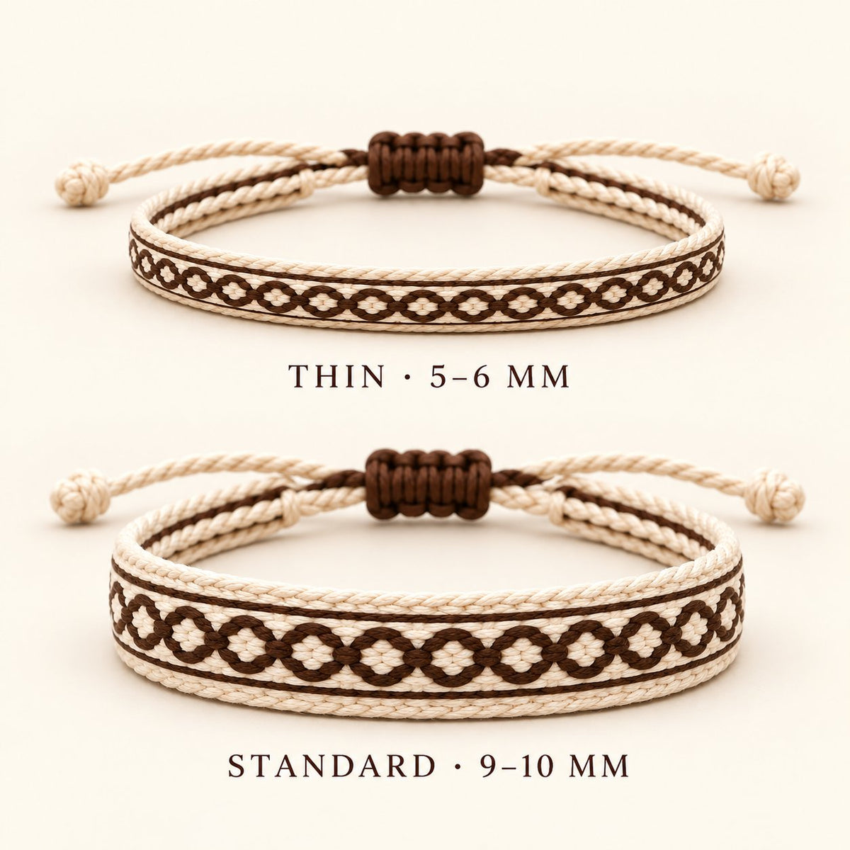 Dune House bracelet, Cream & Brown