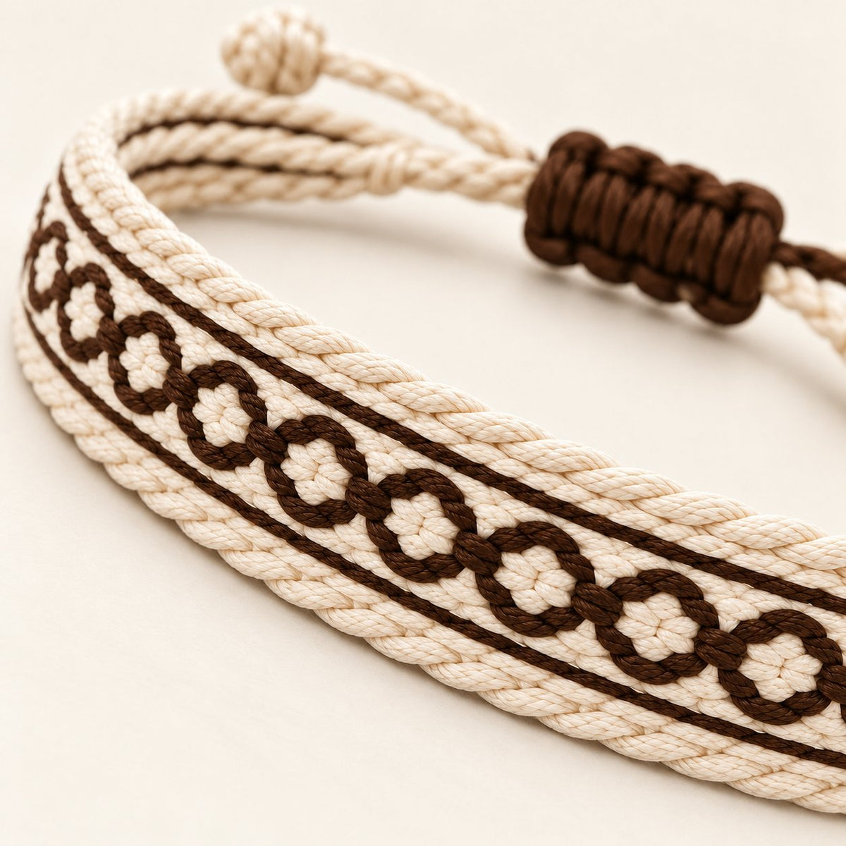Dune House bracelet, Cream & Brown